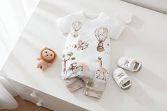 Summer Baby Jumpsuit Romper Thin Short Sleeve Newborn Clothes