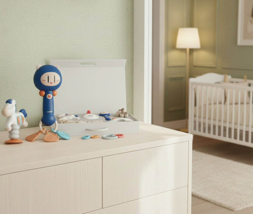 Happy Newborn Moon Gift Toy Set - Luxury Gift Box For Babies