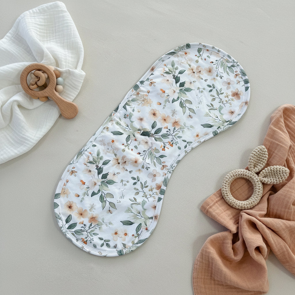 Pure Cotton Burp Cloth Drool Bib Elite Extra Thick