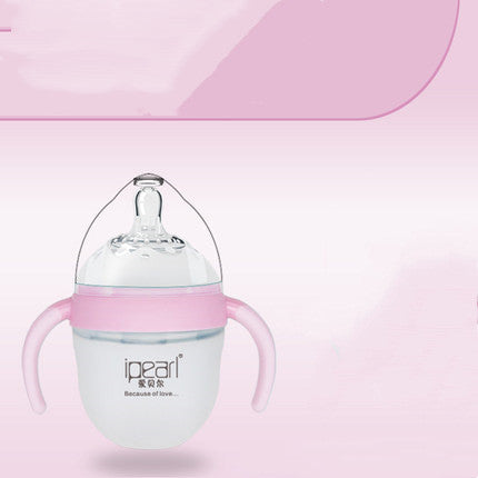 Super Soft Drop-proof Silicone Baby Bottle For Newborn Baby