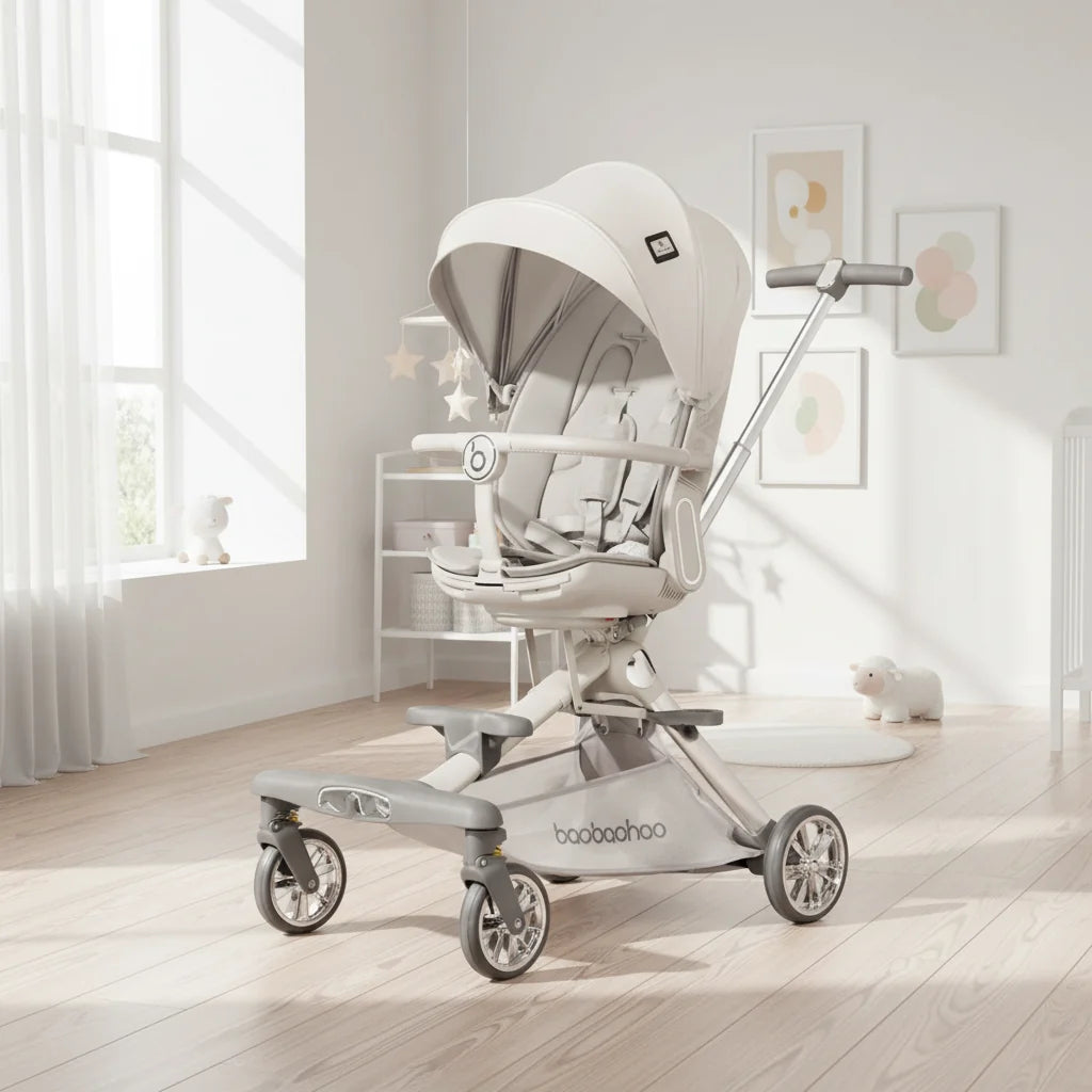 V16 Lightweight Baby Walker Stroller Two Way Seat Lie Down Folding Landscape