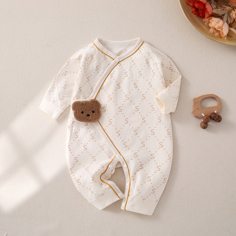 Newborn Jumpsuit Baby Butterfly Clothes Boneless Romper