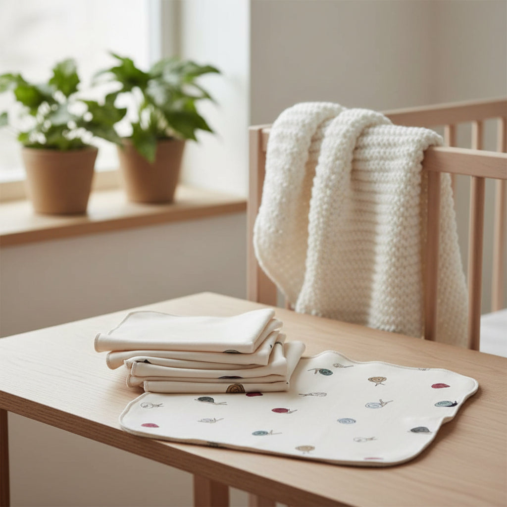 Bamboo Baby Capsule Gift Box | Ditsy Snails & Cream