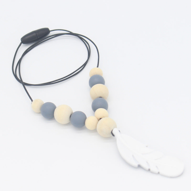 Baby Soothing Teether Protects Safety Baby Teether Necklace