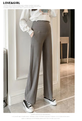 Maternity Clothings Thickened Belly Pants Clothes for Pregnant Women Casual Pants Loose Maternity Pants