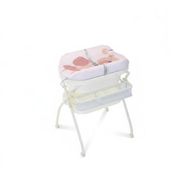 Changing Table with Bathtub Multi-Functional Foldable Baby Changing Table Folding Diaper Station Space-Saving for Home, Bathroom