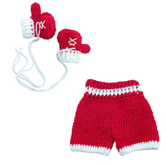 Newborn Photography Set Bath Gift Hand-woven Photography Props Boxing King
