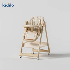 Kidilo Multifunctional Baby Highchair Stable and Safe with Adjustable Height Household Infant Dining Chair