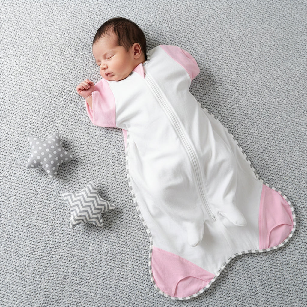 Newborn Baby Swaddle Sleeping Bag Cotton Plus Version Anti-kick