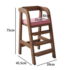 Solid Wood Children Dining Chair Modern Baby Eating Armchair Home Interior High Stool Comfortable Dining Chair Nordic  Furniture