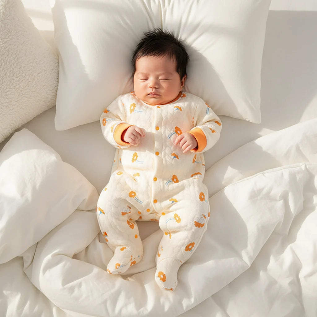 Cotton Padded Baby Romper Elite Autumn Winter Loungewear
