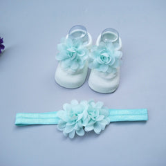 New Baby Girl Socks Headband Gift Box