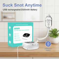 Electric Baby Nasal Aspirator With Catheter Tip For Infant Mucus Removal