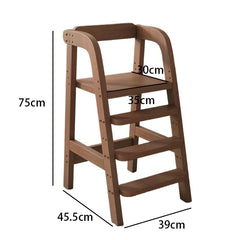 Solid Wood Children Dining Chair Modern Baby Eating Armchair Home Interior High Stool Comfortable Dining Chair Nordic  Furniture