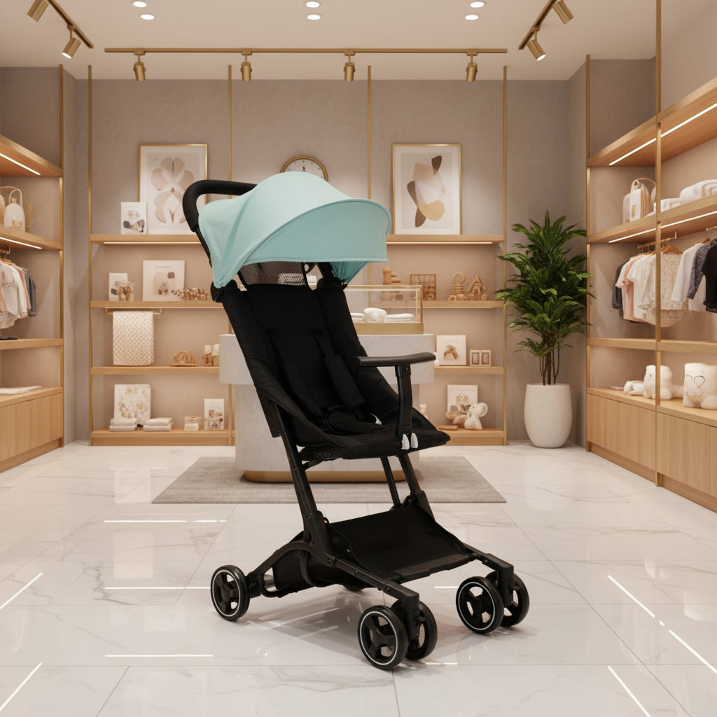 Portable Lightweight Travel Stroller for Babies and Toddlers Lie Flat Seat