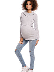 Maternity sweatshirt model 84459 PeeKaBoo