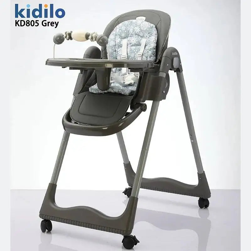 KIDILO Baby Highchair Dining Chair Baby Eating Foldable Seat Multifunctional Lift Baby Dining Table Chair