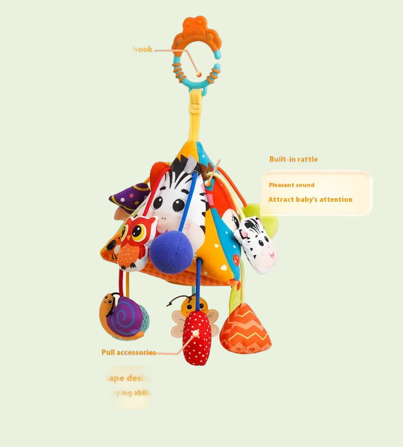 BabyJoy Newborn Puzzle Stroller Pendant Toy - Enhances Sensory And Motor Skills
