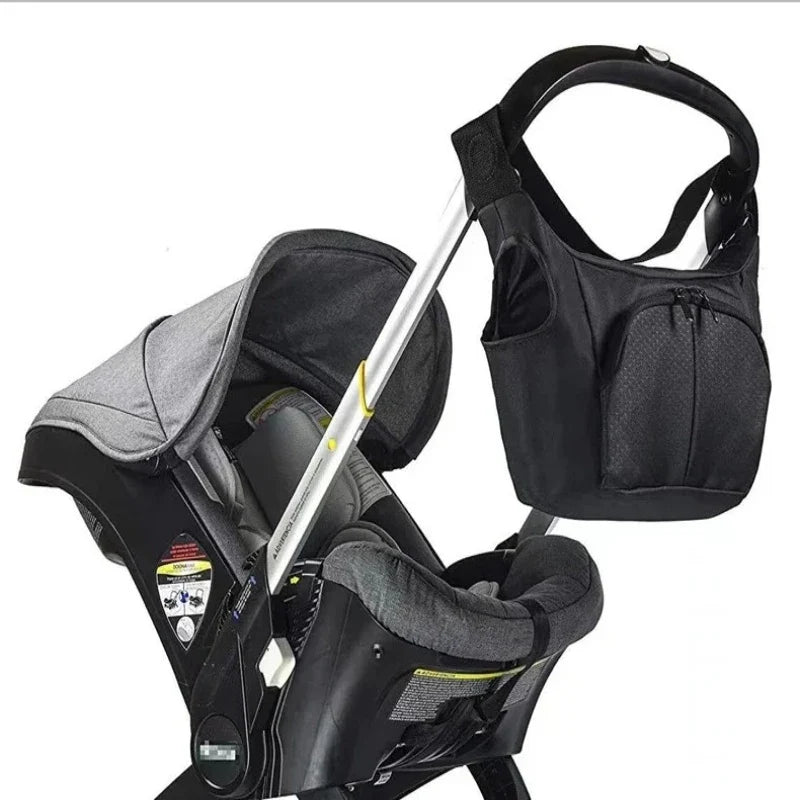 mommy storage bag for doona Stroller accessories portable diaper bag compatible with stroller black waterproof storage bag