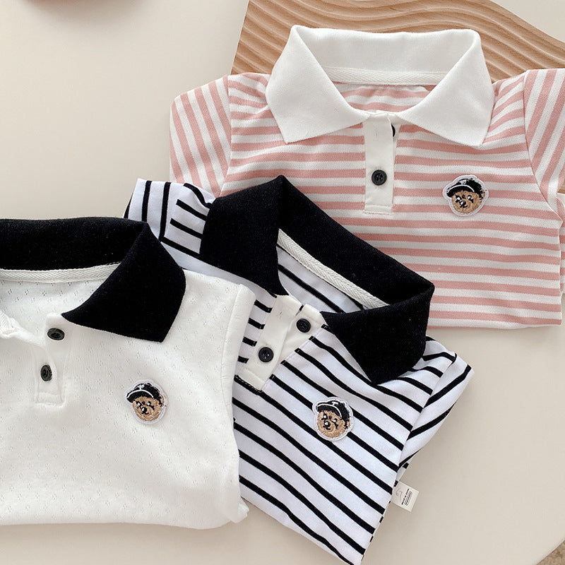 Newborn Western Style Bear Jumpsuit