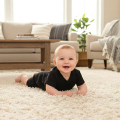 Kavkas 3 Pcs Baby Boy Girl Rompers 0-12M 100% Cotton Black White Grey Design Newborn Summer Clothes