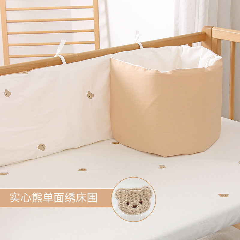 Crib Bed Circumference Soft Bag Anti-collision Baby Bedding Removable And Washable