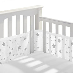 Four Seasons Breathable Infant Bedding Bumpers Newborn Baby Room Decor Cot Bed Around Protector Crib Bumper Liner
