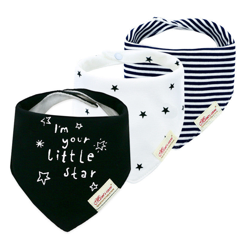 Cotton Baby Double Triangle Bibs 3 Pack Exclusive Edition