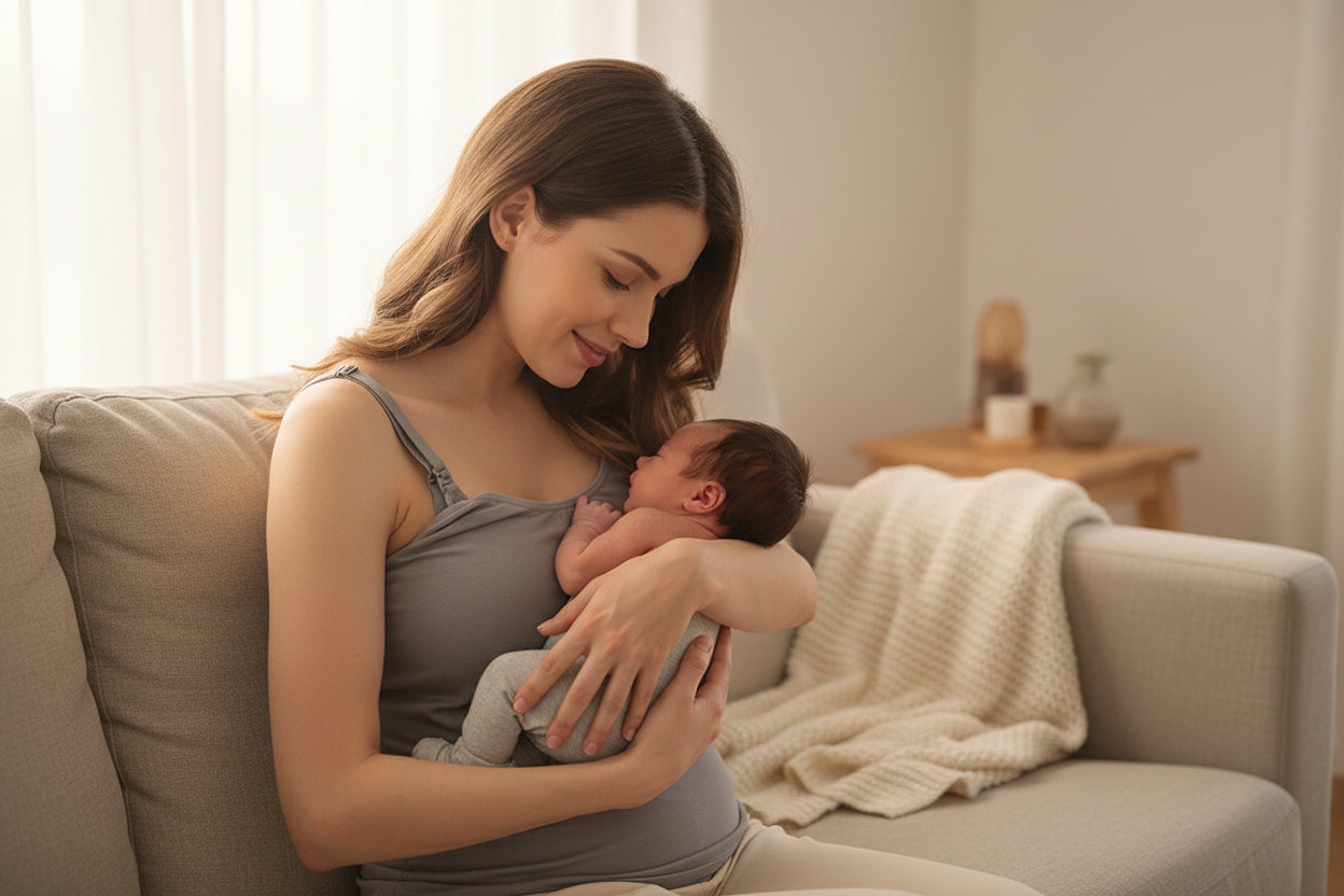 Pregnancy Pregnant Woman Breastfeeding Cotton Camisole With Chest Pad