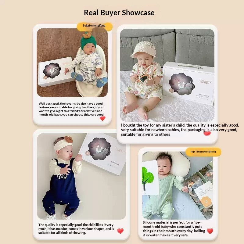 Baby Soothing Rattle Gift Box Toy