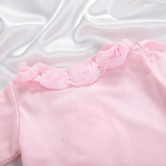 Lace Romper Set For Newborn Girls Cotton Headband Signature