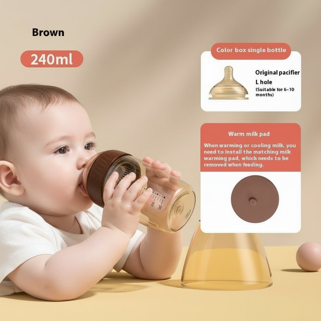 NurtureTech Temperature Sensing PPSU Bottle - Anti Flatulence for Newborns