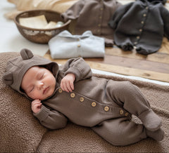 Infants Baby Spring And Autumn Knitted Jumpsuit South Korea