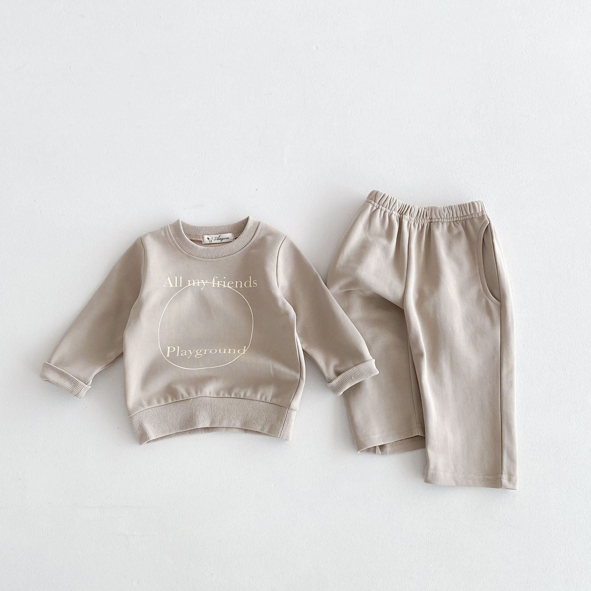 Children Straight-leg Trousers Two-piece Suit