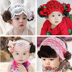 Newborn Baptism Cute Curly Hair Bundle Bangs Hair Ornament