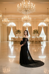 New Maternity Lace Dress Gowns for Photo Shoot Pregnant Dres