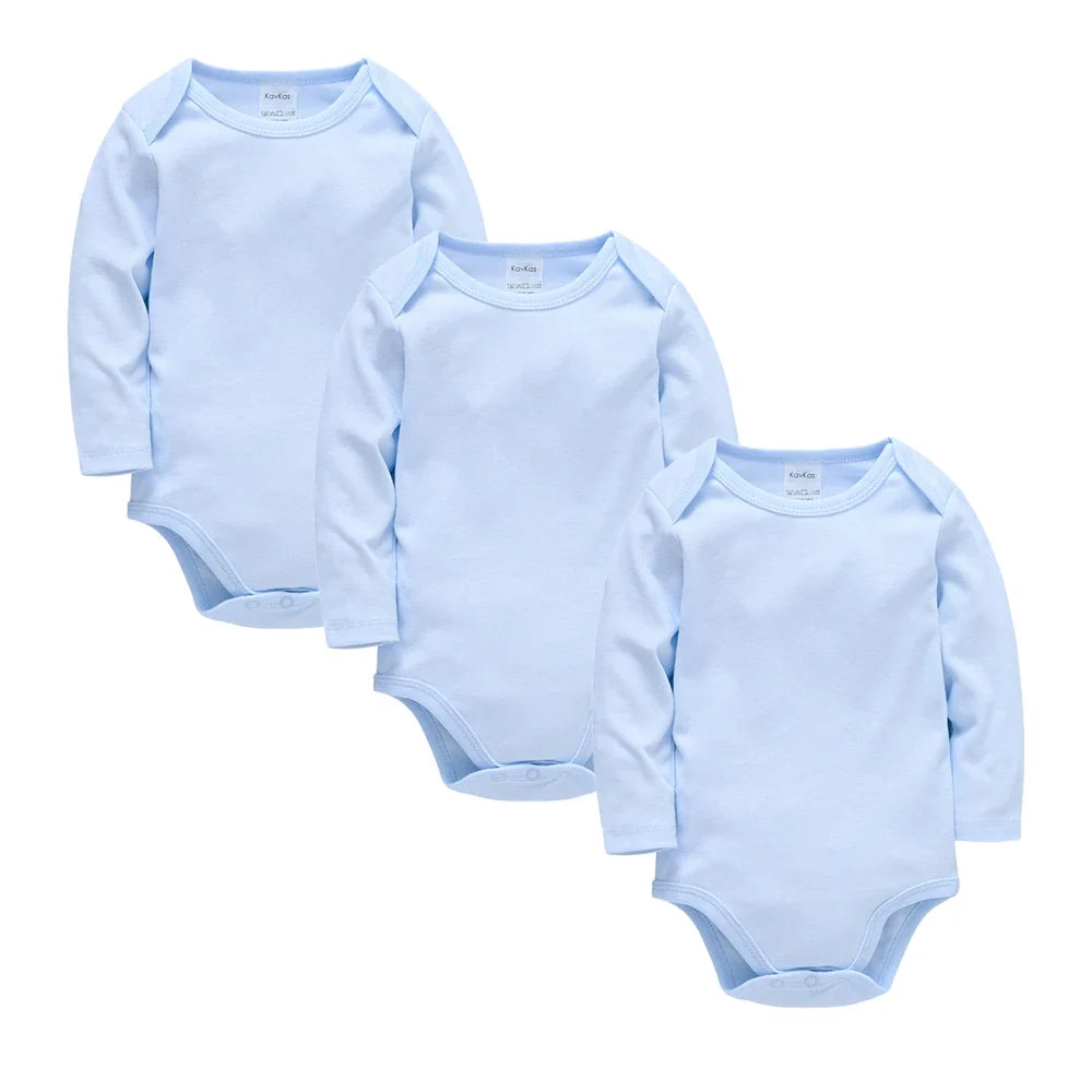 Kavkas 3 Pcs 5 Pcs 7 Pcs Baby Boy Bodysuit 0-24 Months 100% Cotton Full Sleeve Autumn Newborn Girls Clothes