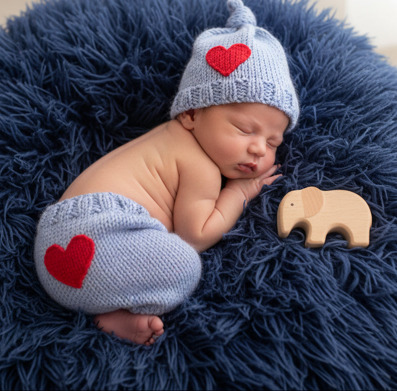 Rod Needle Series Love Wizard Photo Prop - Newborn Handwoven Milk Cotton