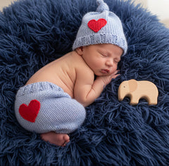Rod Needle Series Love Wizard Photo Prop - Newborn Handwoven Milk Cotton