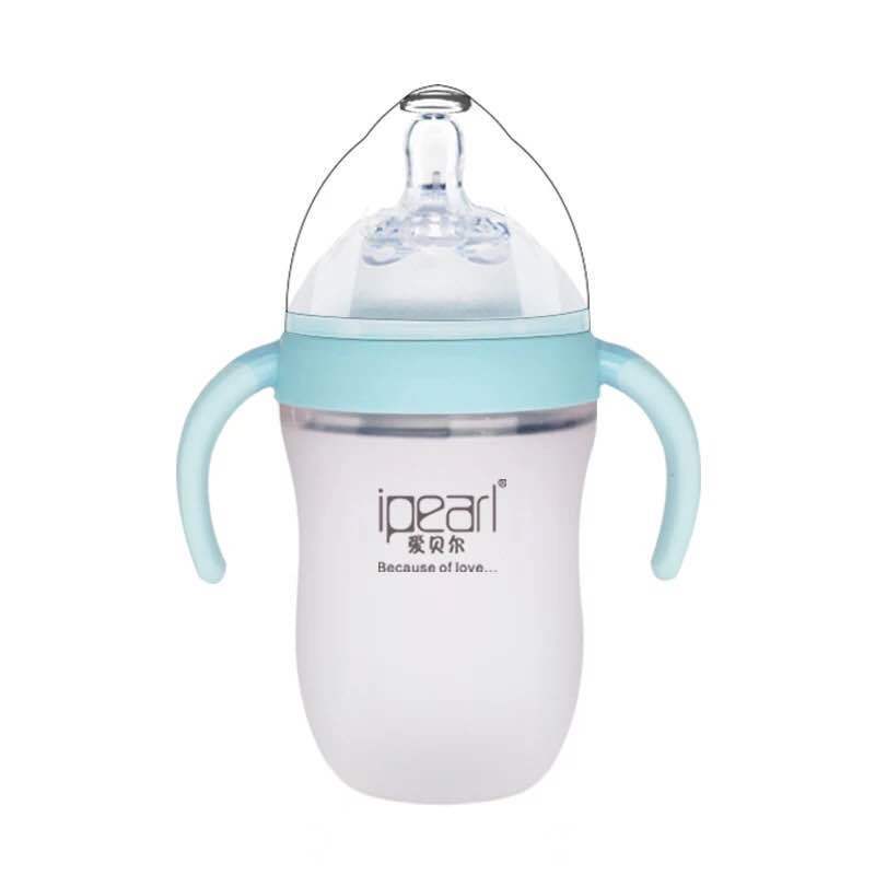 Super Soft Drop-proof Silicone Baby Bottle For Newborn Baby
