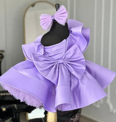 New Children's Purple Evening Princess Ball Gown Girls Fashion Birthday Party Wedding Performance Dress y1301