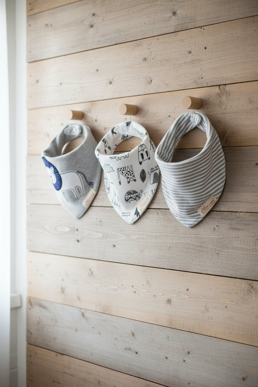 Cotton Baby Double Triangle Bibs 3 Pack Exclusive Edition