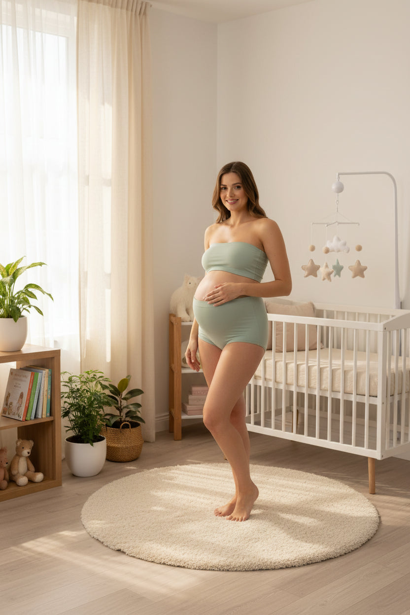 Thin Breathable Cotton Crotch Belly Support Postpartum Pregnant Women Seamless Underwear