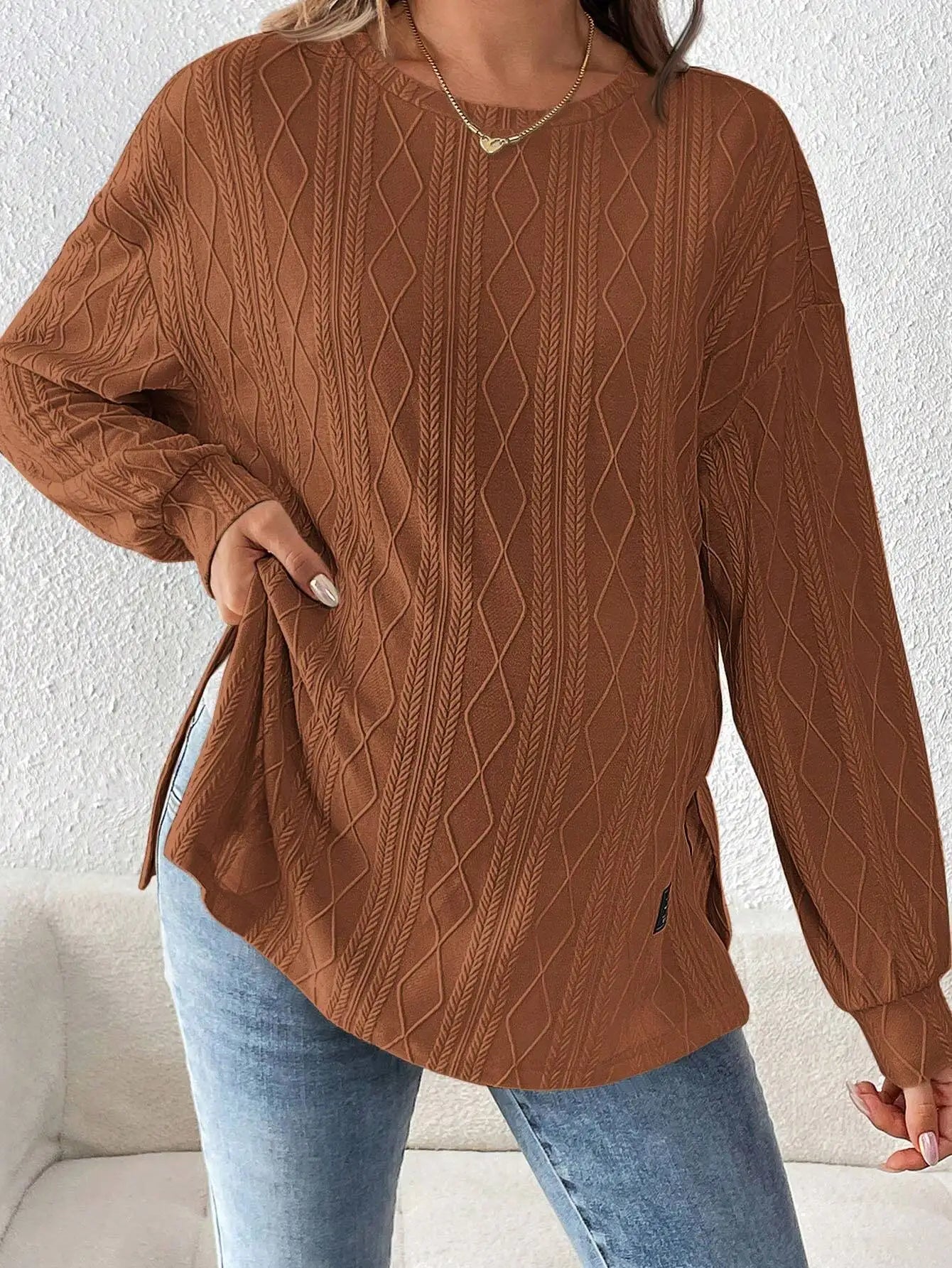 Pregnant Women Clothing Tees Maternity Clothes Pregnant Women Wear Round Neck Long Sleeve Monochrome Daily Leisure T-shirt