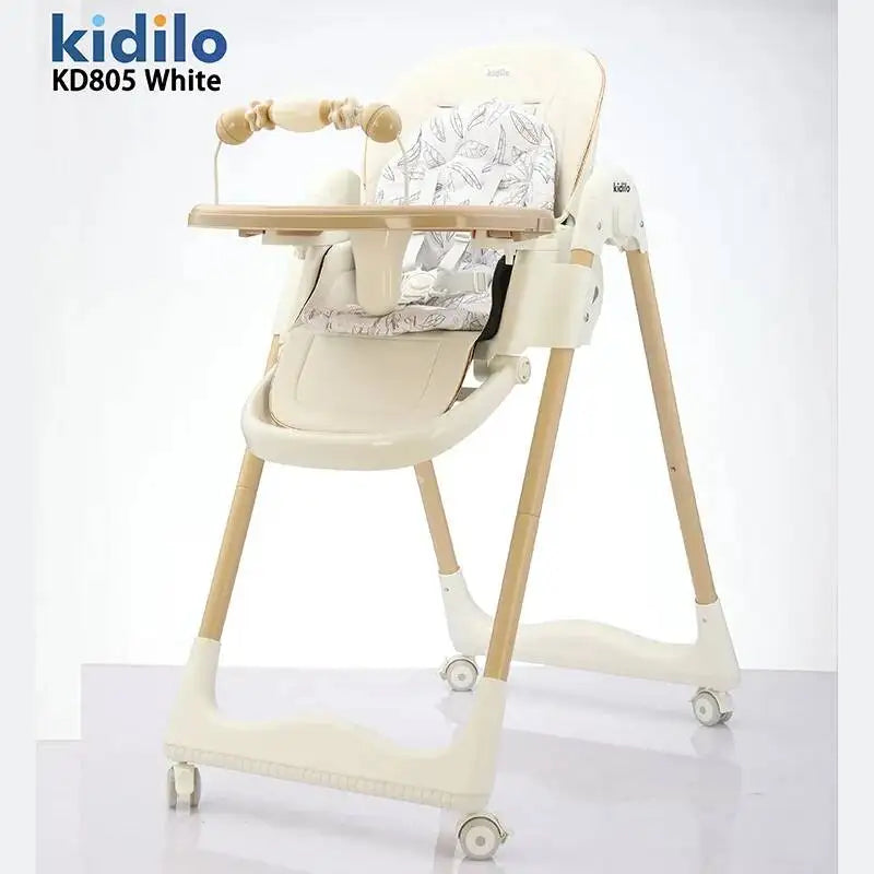 KIDILO Baby Highchair Dining Chair Baby Eating Foldable Seat Multifunctional Lift Baby Dining Table Chair