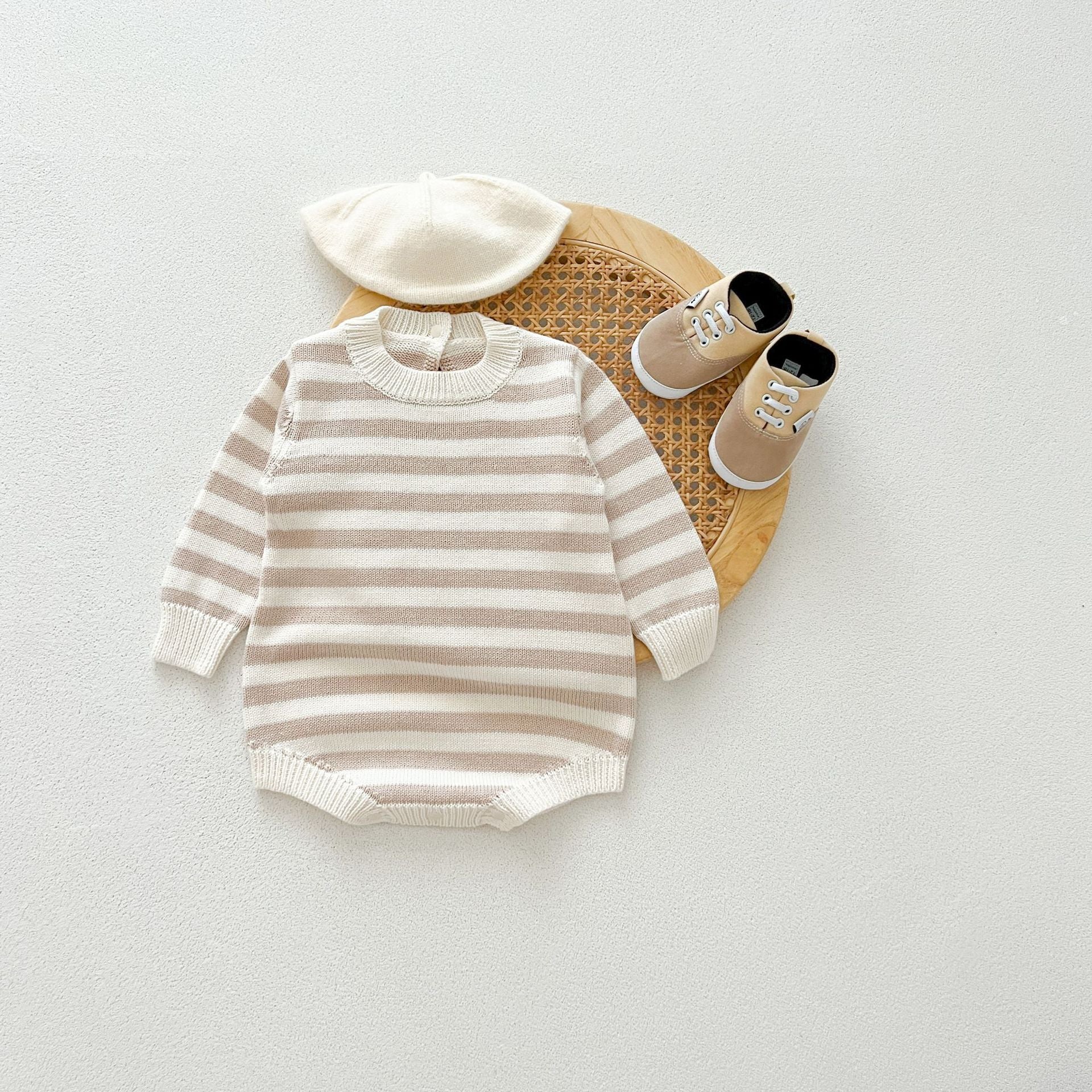Newborn Male And Female Baby Autumn And Winter Rompers