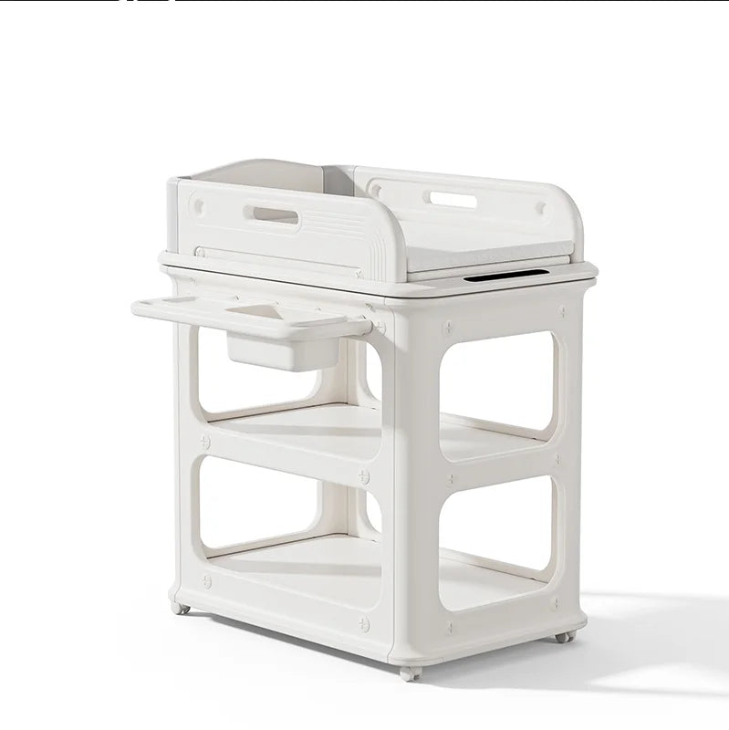 Modern Portable Baby Diaper Changing Table Indoor Playground Furniture With Dresser Plastic Nursery Home Care Center