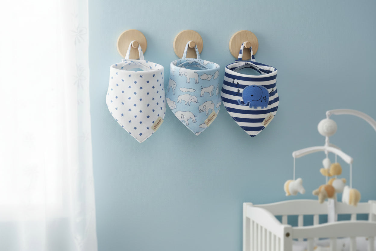 Cotton Baby Double Triangle Bibs 3 Pack Exclusive Edition