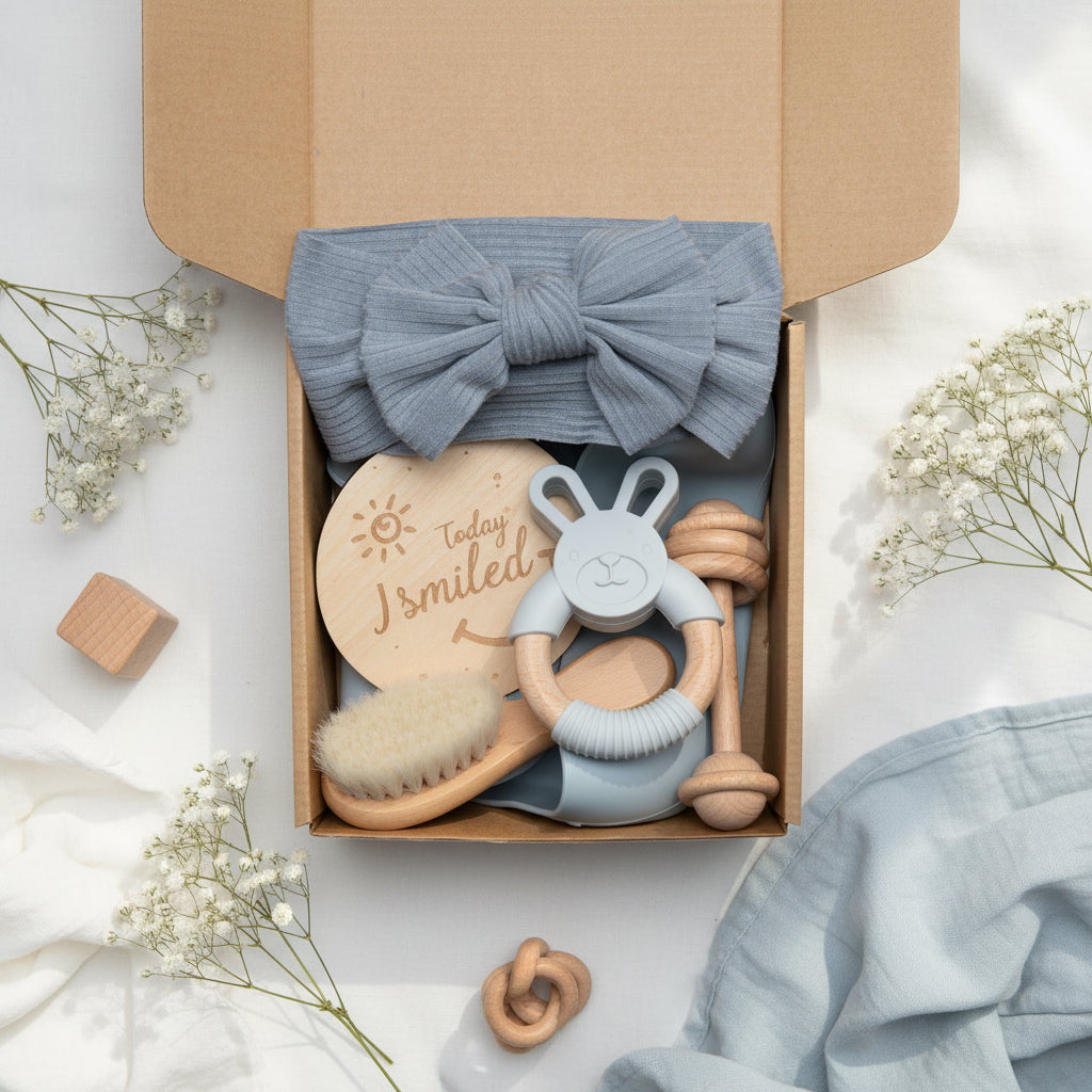 Newborn Baby Shower Toy Set Accessories Gift