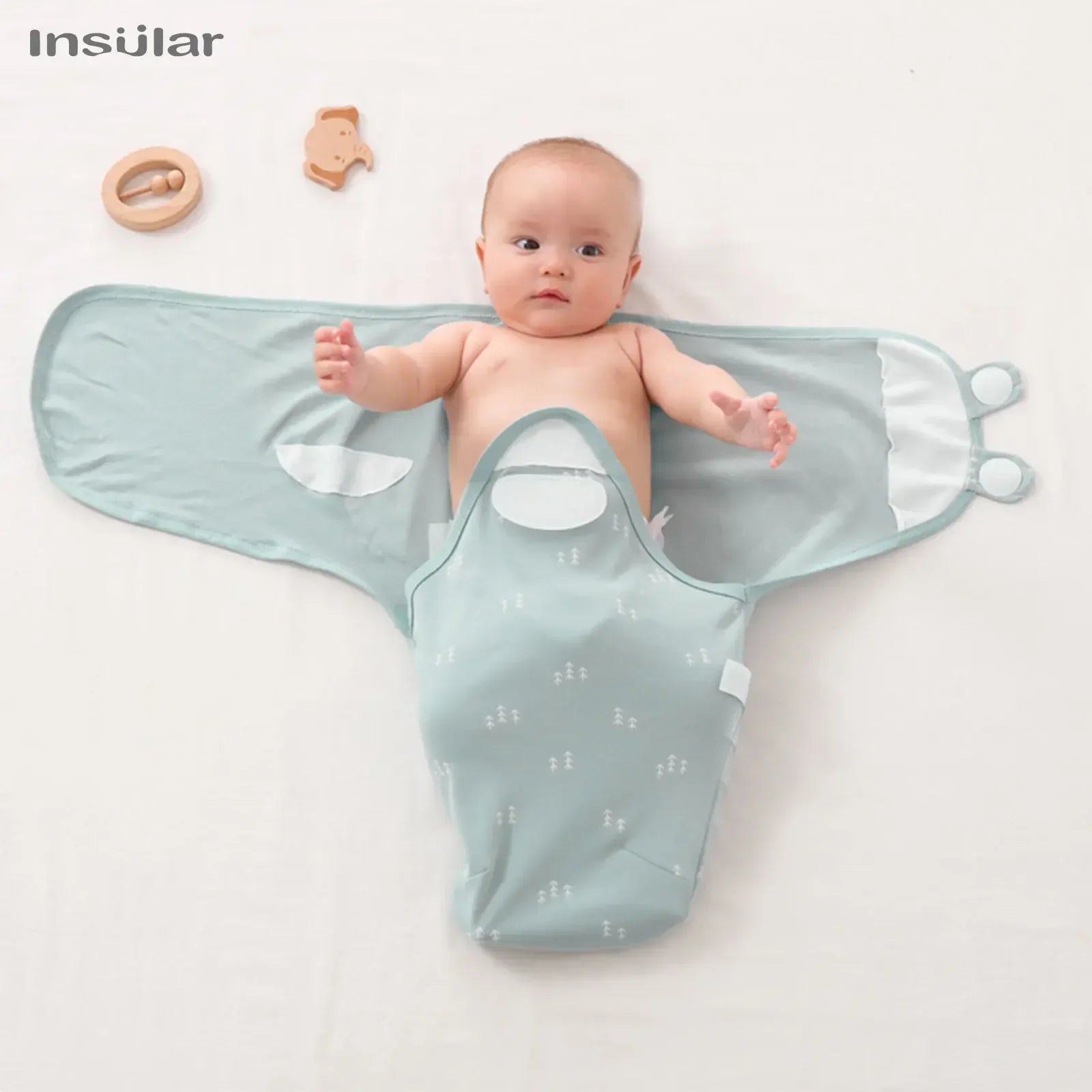 Baby Sleeping Bag Newborn Swaddle Envelope Cocoon Wrap Swaddle Soft 100% Cotton Sleep Blanket Baby Blankets Autumn Three-piece